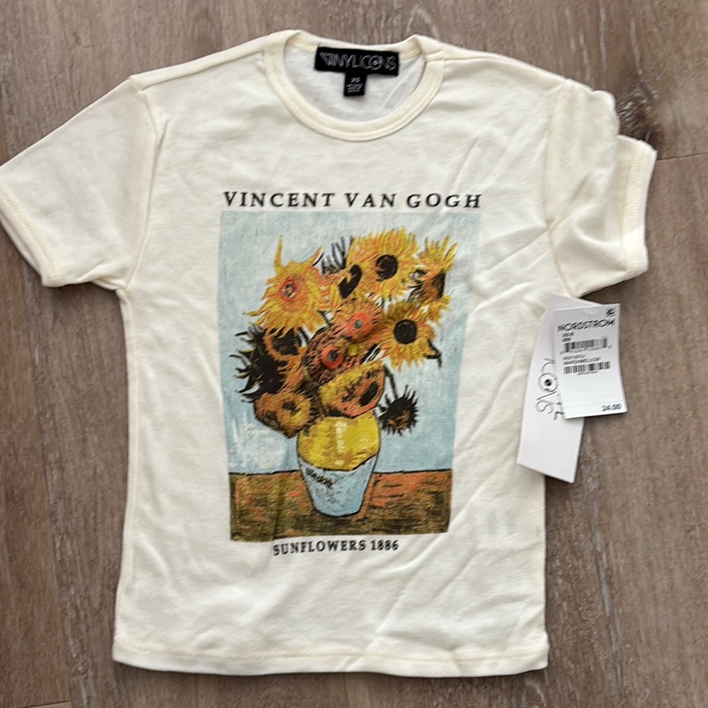 The vinyl icons Vincent van Gogh, sunflower Tee XS